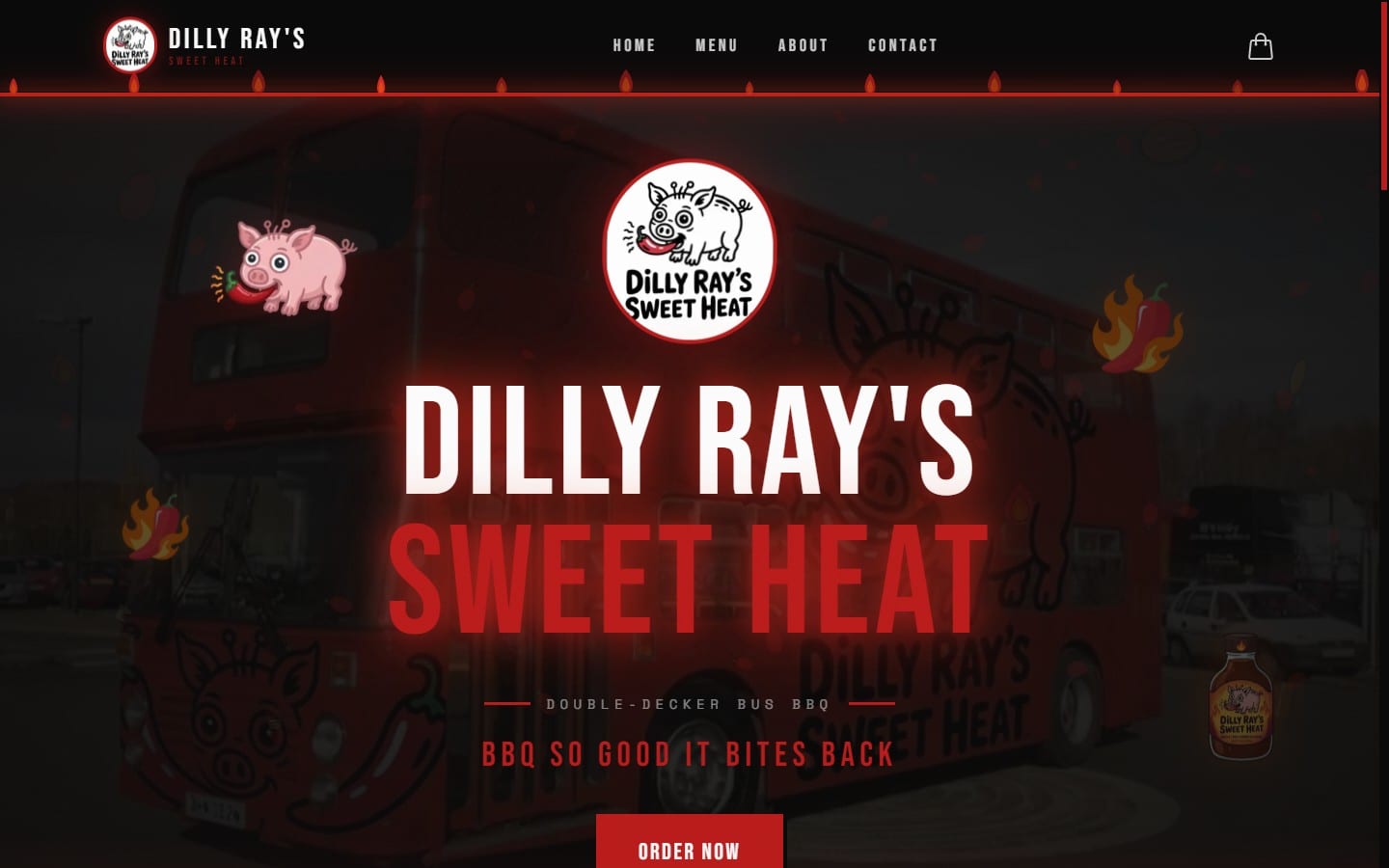 Dilly Ray's Sweet Heat — live site preview
