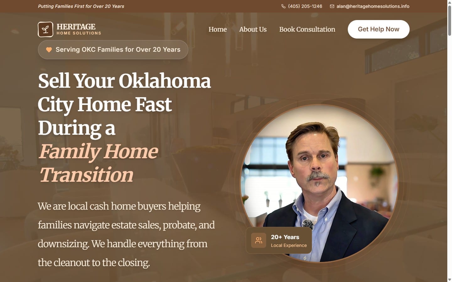 Heritage Home Solutions — live site preview