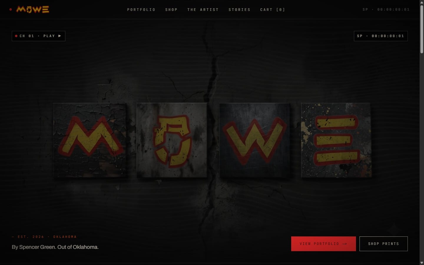 Mowe Project — live site preview